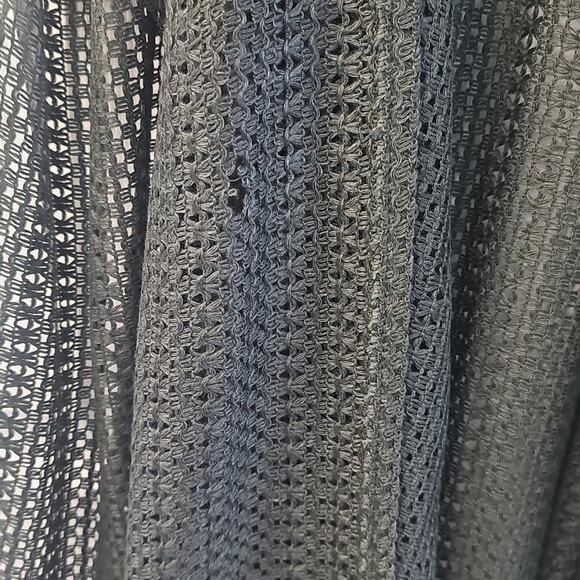 Steve Madden Open Coverup Vest Crochet Olive One Size NEW - Picture 8 of 15